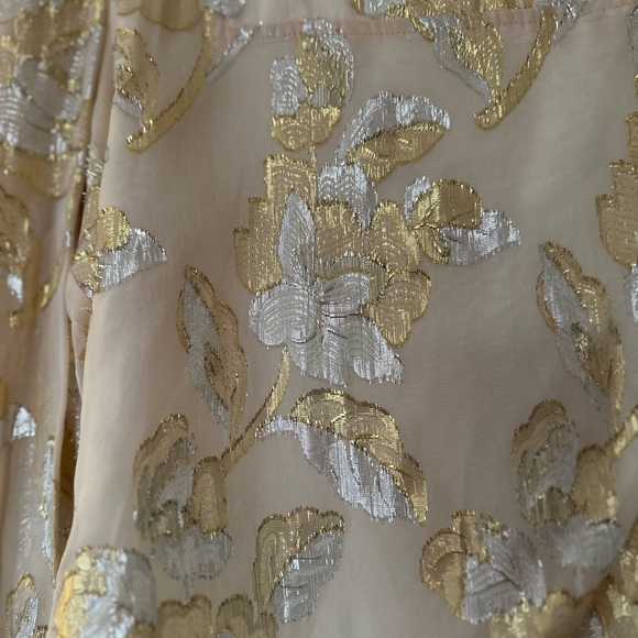 Anthropologie Beige Floral Top - Picture 8 of 9